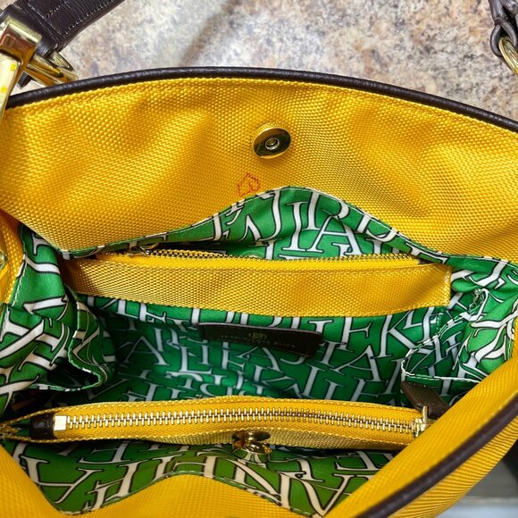 Jean Pierre Kliffa Paris Nylon Bucket Bag Clementine in Yellow - Picture 9 of 15